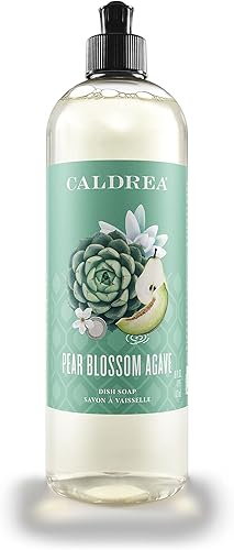 Vista 46 de Caldrea Jabón para platos, líquido biodegradable para lavar platos hecho con corteza de jabón y aloe vera, aroma a pomelo de jengibre, 16 onzas