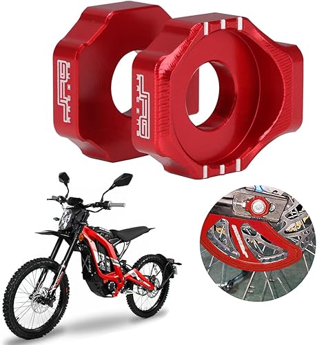 Miniatura 8 de JFG RACING Sur Ron Bloque de eje, tensor de eje trasero ajustador de cadena CNC para Sur Ron Light Bee SX Segway X160X260 Electric Dirt Bike Ebike