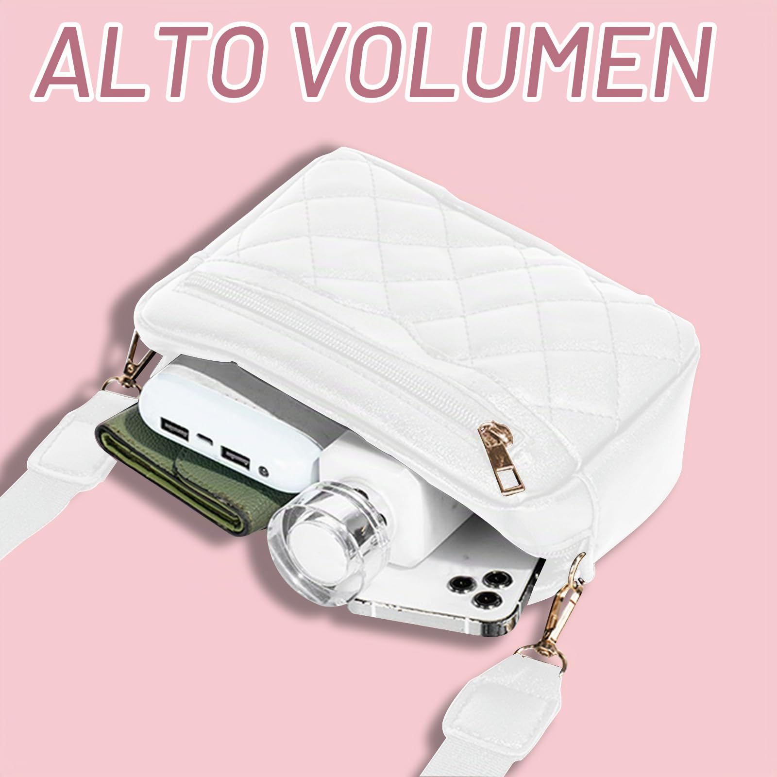 Bolso Bandolera Mujer, Bolso Mujer, Bolsos Cruzados Mujer, Bolsos Bandolera Mujer, Bolso Pequeño Mujer, Bolso Mujer Bandolera para mujer y niña para Compras Viaje,(18 * 13 * 6cm)