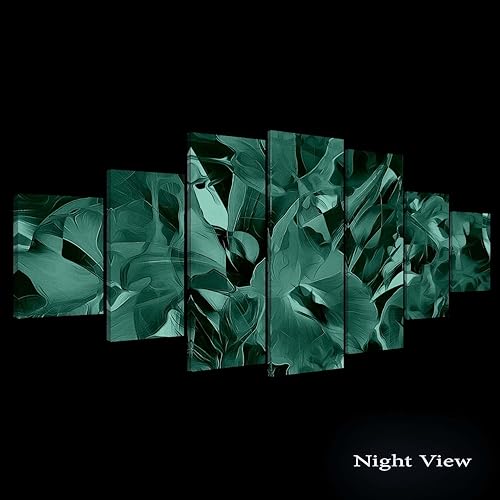 Miniatura 2 de Startonight Enorme lienzo para pared, diseño de flor de lirio abstracto, decoración grande del hogar de Estados Unidos, arte sorpresa de doble