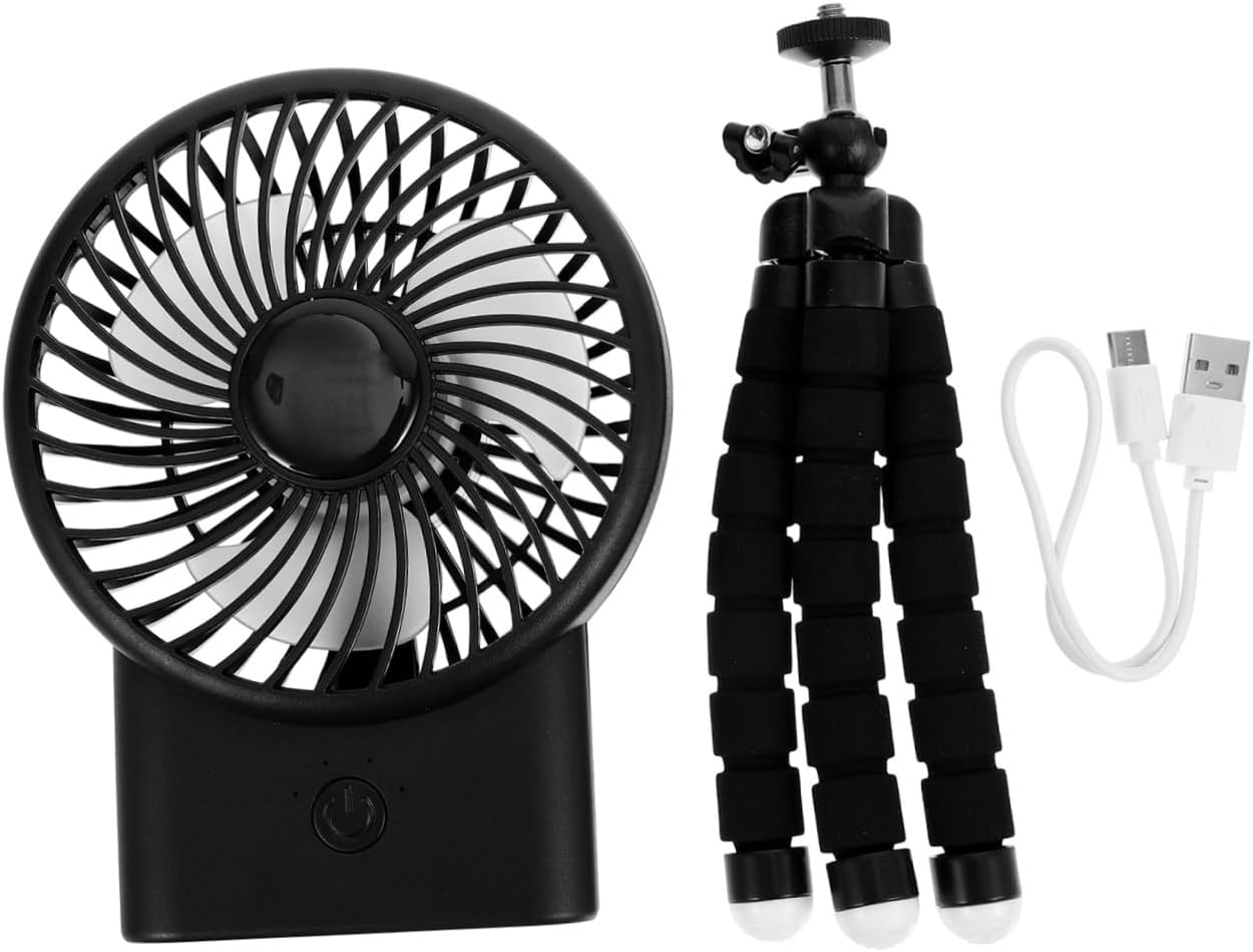 Hemoton Rechargeable Handheld Silent Fan Portable Usb Cooling Fan Clip for Stroller Lightweight and Compact Design for Home Travel and Outdoor Activities