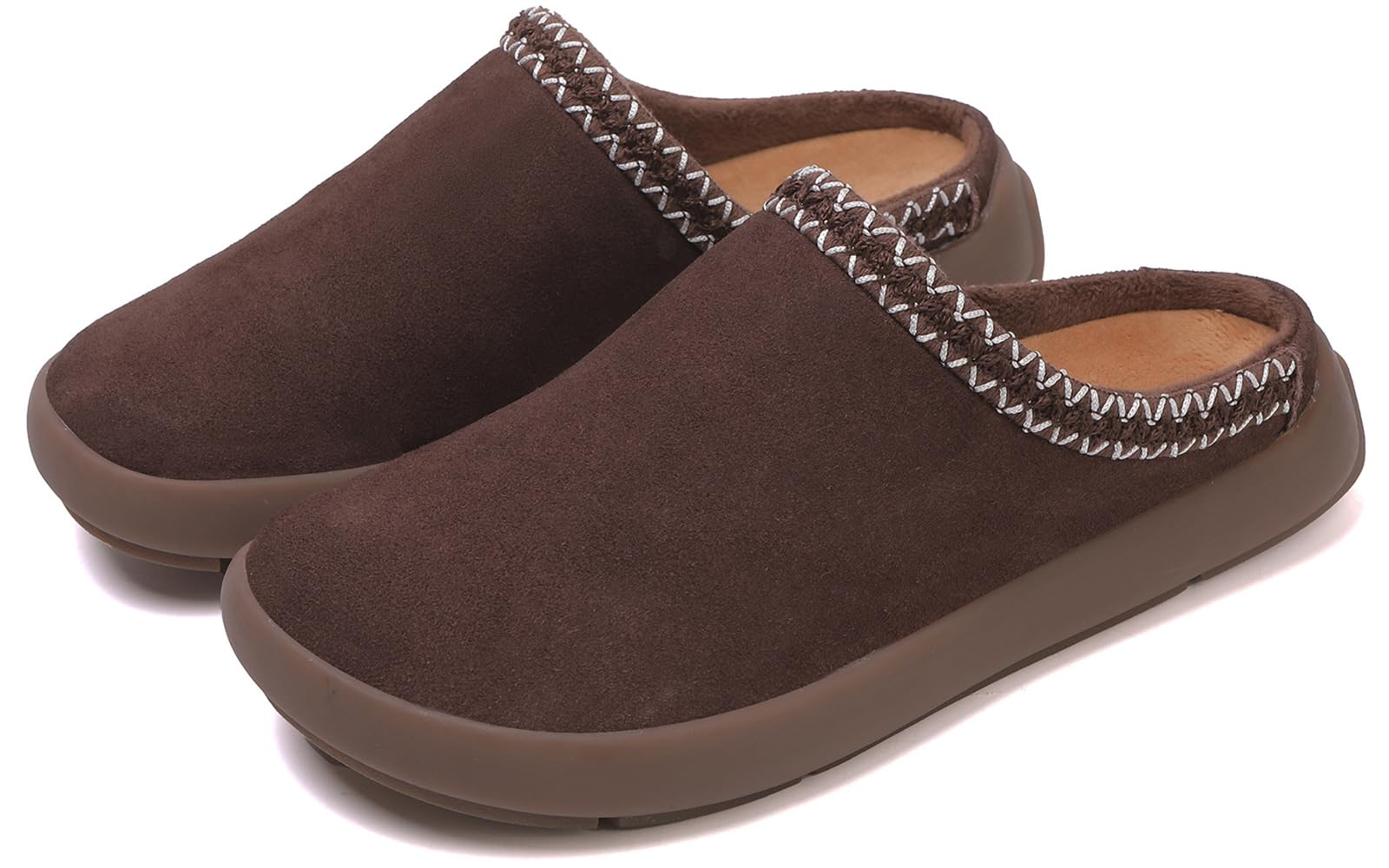 UBFEN Genuine Suede Mules