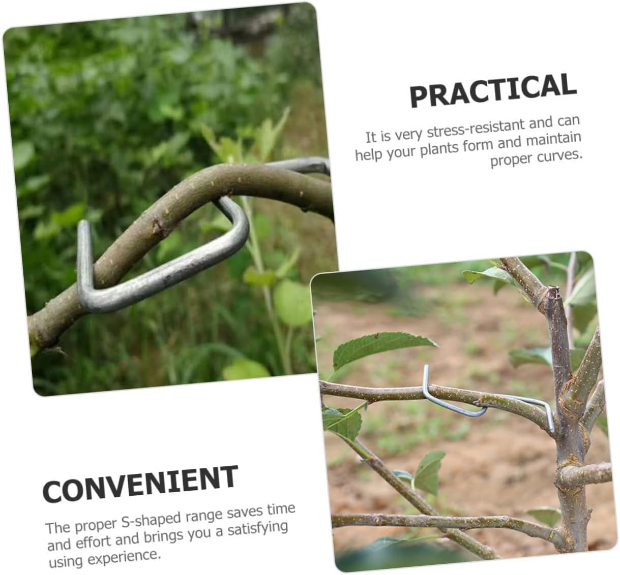 1 Set Plant Branch Benders S Shape Branch Pullers for Tree Training and Twig Fixing Durable Stem Trainer Tools for Pear and Other Fruit Trees