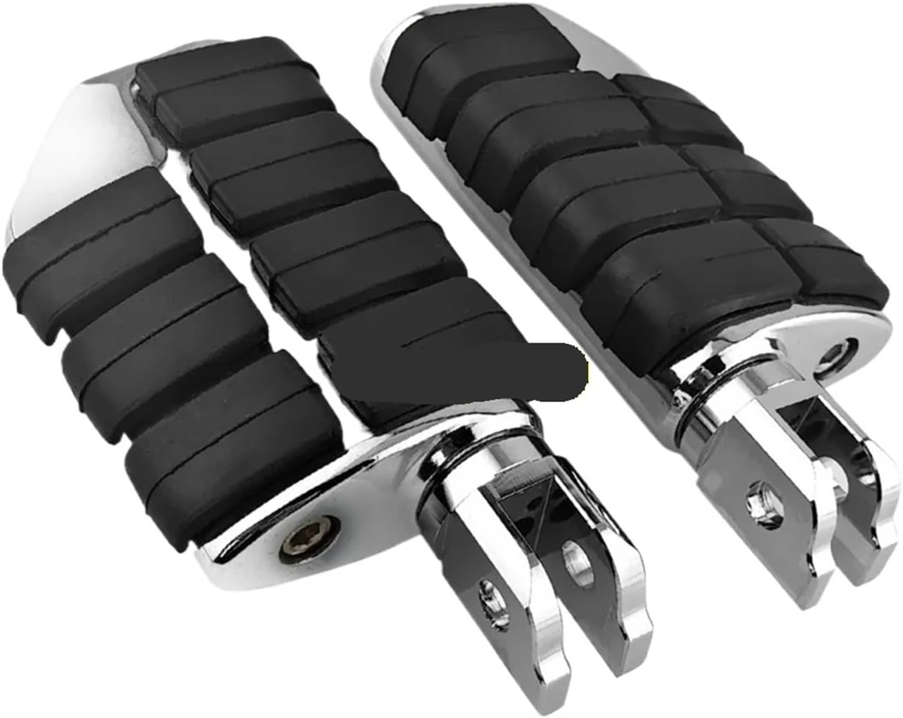 Compatible for Harley 2018-2020 Softail Fat Bob Breakout Street Bob Front Rear Foot Pegs Footrest(Front -Chrome)