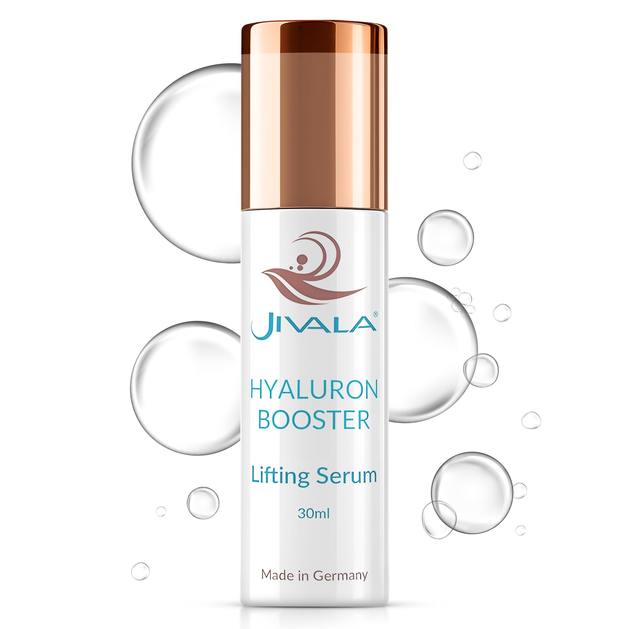 Hyaluron Booster Serum 30ml - intensives Feuchtigkeits & Anti-Aging Serum mit hochdosiertem 3-fach Hyaluronkomplex - Für pralle, glatte und strahlende Haut - Made in Germany