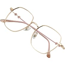 VisionGlobal Bifocal Reading Glasses Blue Light Blocking for Men and Women, Stylish Retro Square