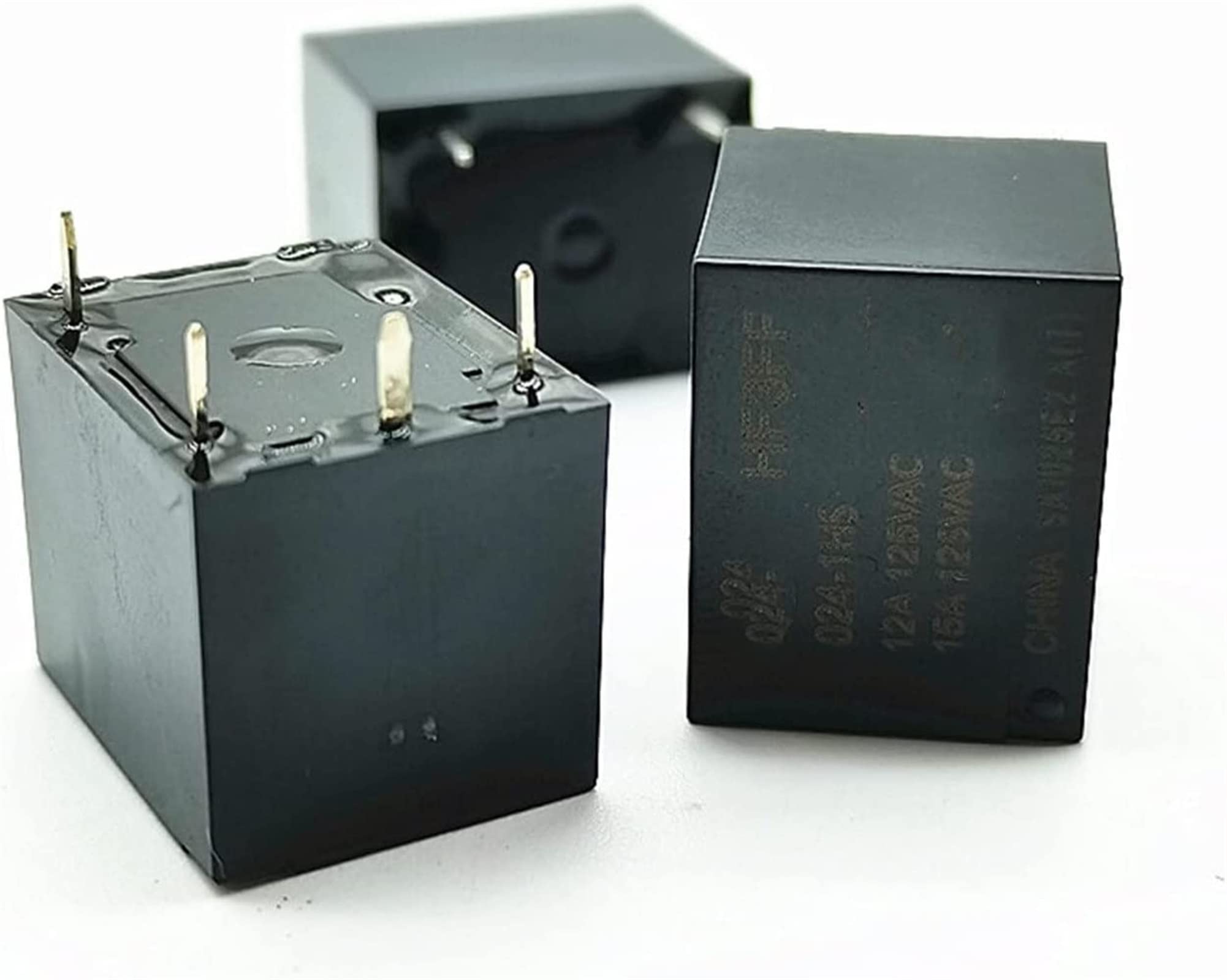 AQHYEBNSR Relay 5PCS Hf-jqc-3ff-5 005 9 009 12 012 24 024 VDC - 1zs 1hs DIY Circuit Board, Time(JQC-3FF-024-1HS-4PIN)