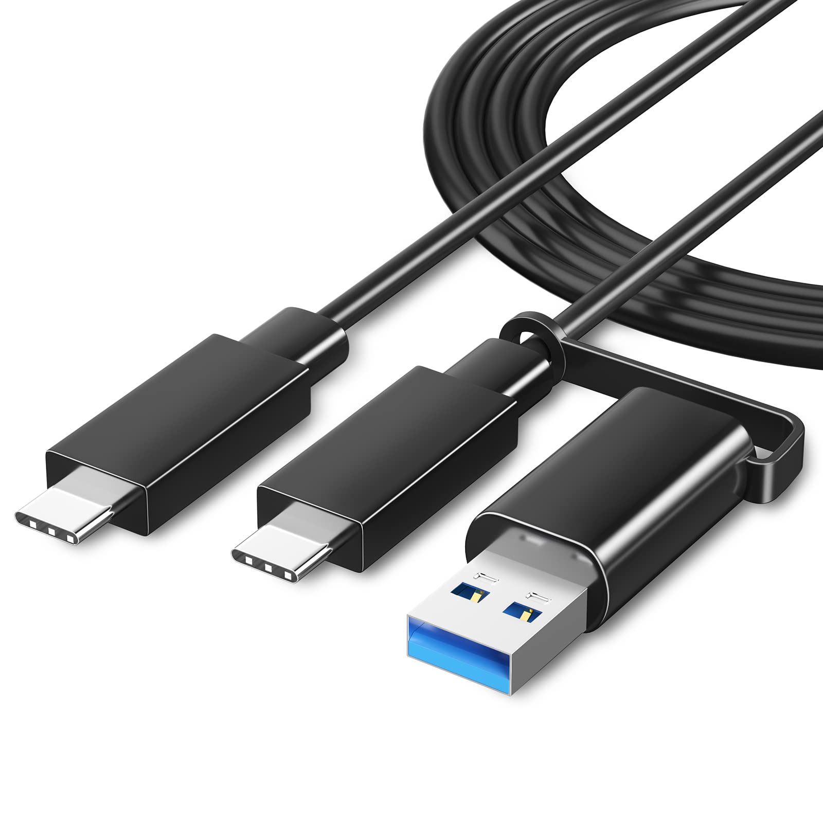 FOINNEX USB3.0 Cable for Thunderbolt 3, 5ft Thunderbolt Cable 20Gbps, Fast Charging, 4K@60Hz or Dual 4K Video, for Thunderbolt 3, Hub, eGpu, Docking, MacBook Pro 2021