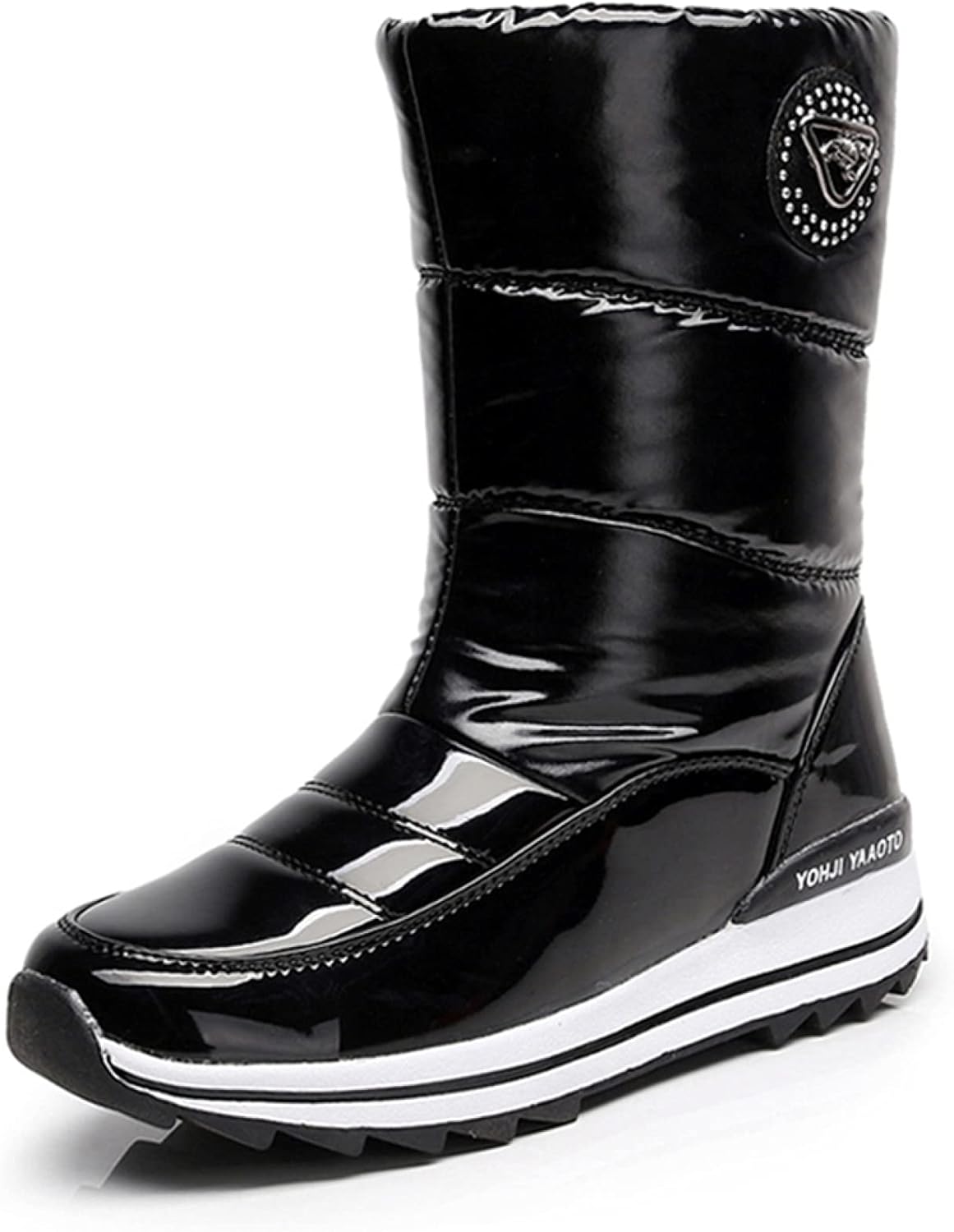 ヤク 防水 防寒 スパイク スノーブーツ 黒 ミドル 北海道 冬靴 雪道 防滑 レディース ブーツ 婦人靴 アウトドア レディーススパイク付ブーツ レディースシューズ ブーツ 防水 防寒 防滑の綿靴 雪靴 通学 通勤用 靴 タウンユース Faz Co Zm ヤク 防水 防寒 スパイク スノーブーツ 黒 ミドル 北海道 冬靴 雪道 防滑 レディース ブーツ 婦人靴 アウトドア レディーススパイク付ブーツ レディースシューズ ブーツ 防水 防寒 防滑の綿靴 雪靴 通学 通勤用 靴 タウンユース Faz Co Zm