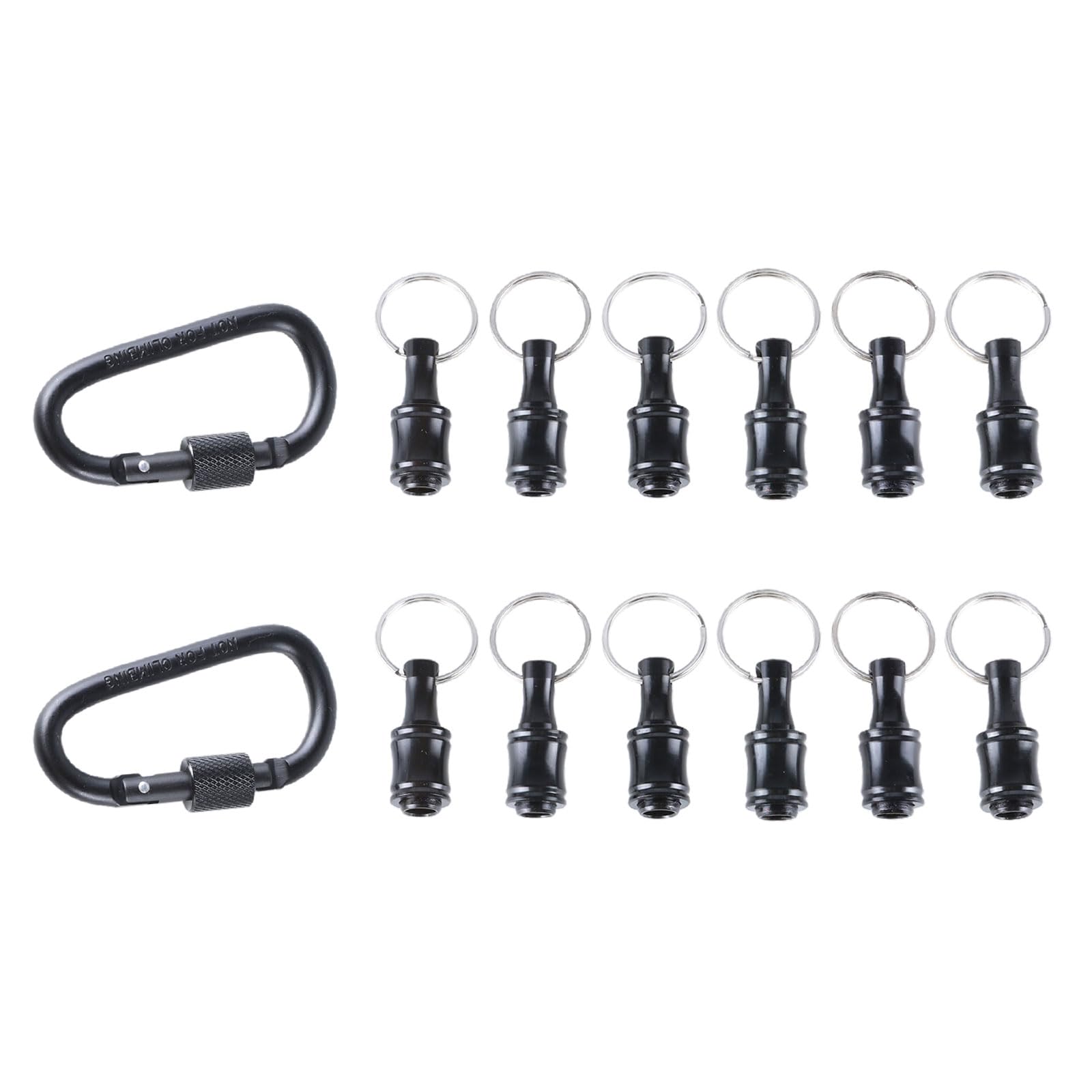 Msioytog Men's 2 Sets Drill Bits Organizers Keychain Socket Screwdriver Adapter, Aluminum 1/4" Hexagonal Shank Socket Adapter For Handy Tool Organizers For