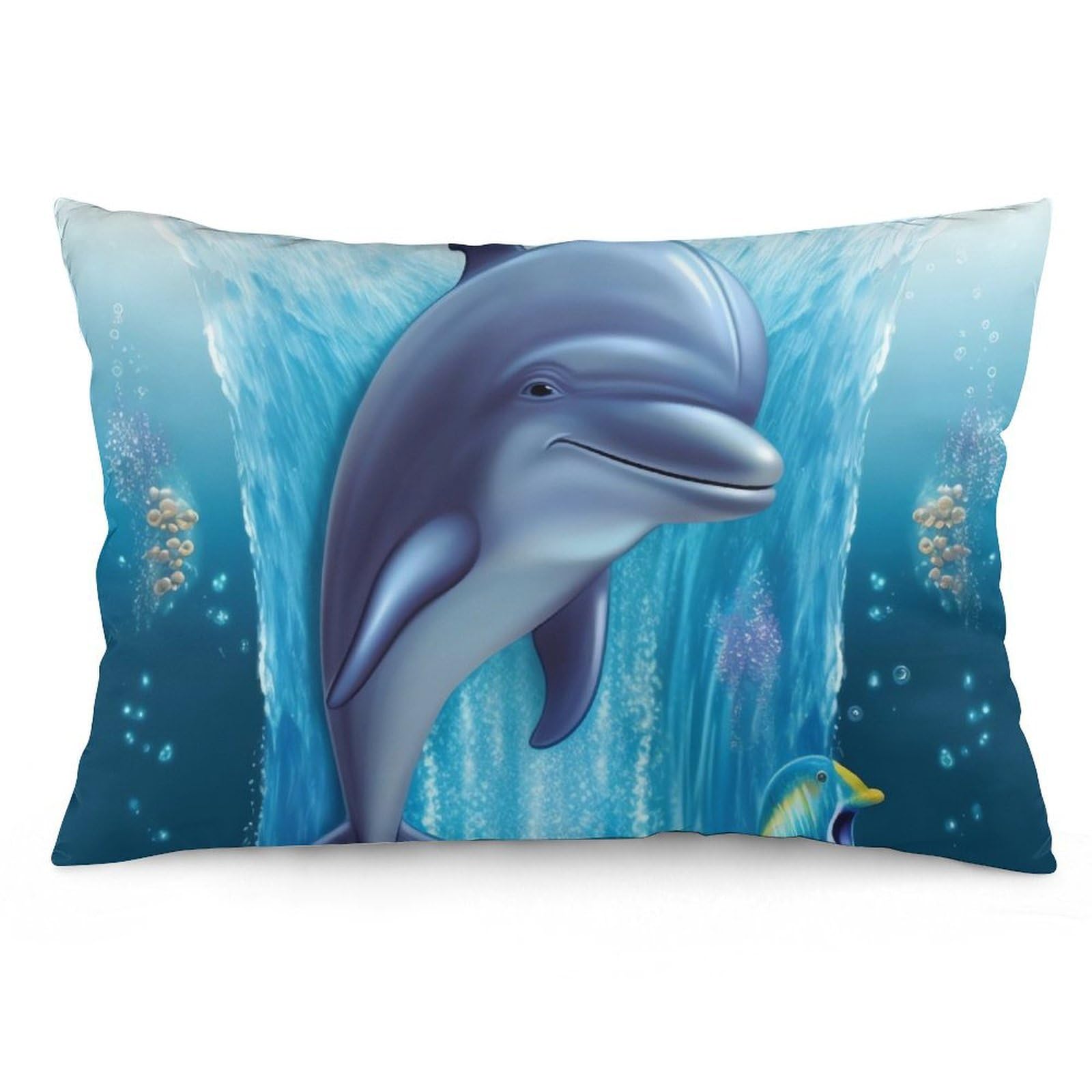 NTVOWPZO 2 Pack Decoration Throw Pillow Covers 12 "x20 Pillowcases Covers Dolphin Pillowcases Modern Farmhouse Home Decor Sofa Cushions Covers for Couch Bed Living Room