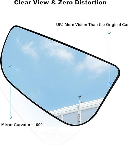 Miniatura 2 de 68067730AA - Espejo de remolque de vidrio 68067731AA apto para Dodge Ram 1500 2500 3500 4500 5500 Pickup 2010-2020, espejos convexos para el lado