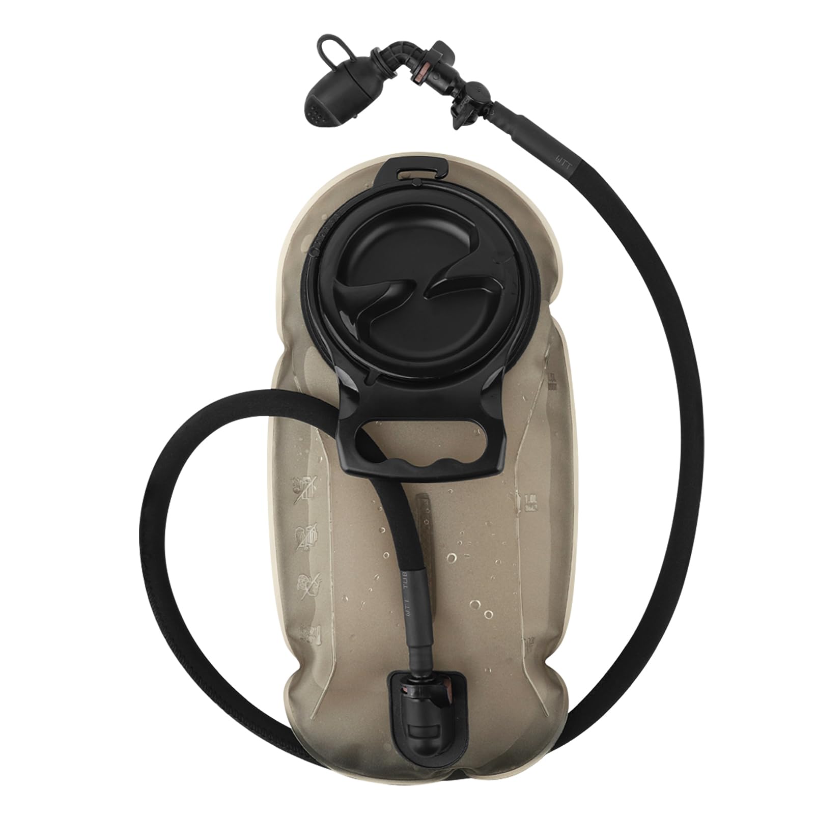 PETAC GEAR 1.5L / 3L Tactical Hydration Pack，Molle Carrier Pouch for 50 oz /100 oz Hydration Bladder Daypack Water Backpack.