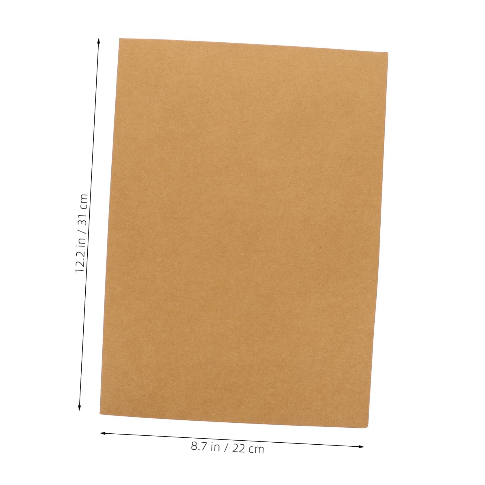 Hemobllo Carpeta de Archivos Paquete de 20 Unidades de Papel Kraft A4 Capacidad de Escritura Resistente al Desgaste para Oficina Adecuado para Notas de Negocios