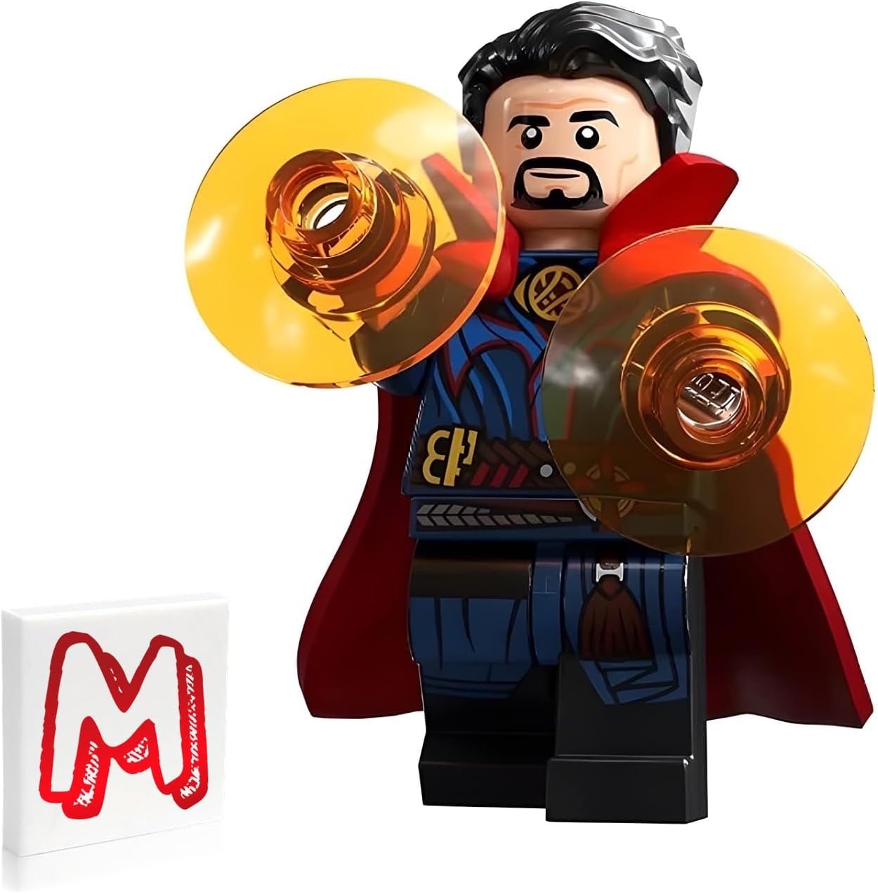 Marvel Super Heroes Doctor Strange in The Multiverse of Madness Minifigure - Doctor Strange (with Cape and Portal Discs) 76218