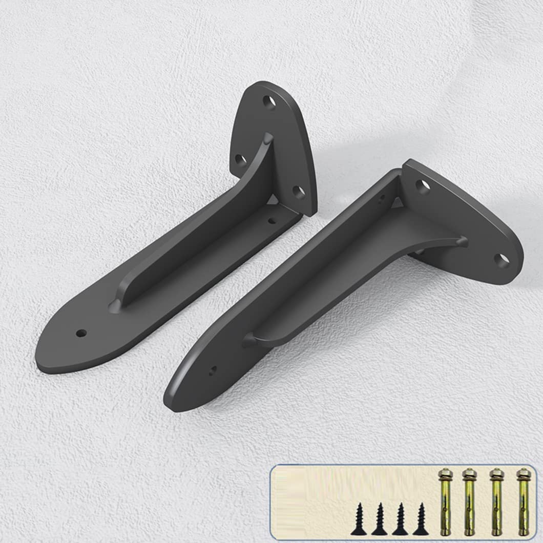 Staffe per Mensole Pesanti da 2 Pezzi Carica 400 kg Staffe per Scaffali per Industria de Metalli Supporti per Mensola a Muro Neri con Accessori di Montaggio (400mm/15.7in)