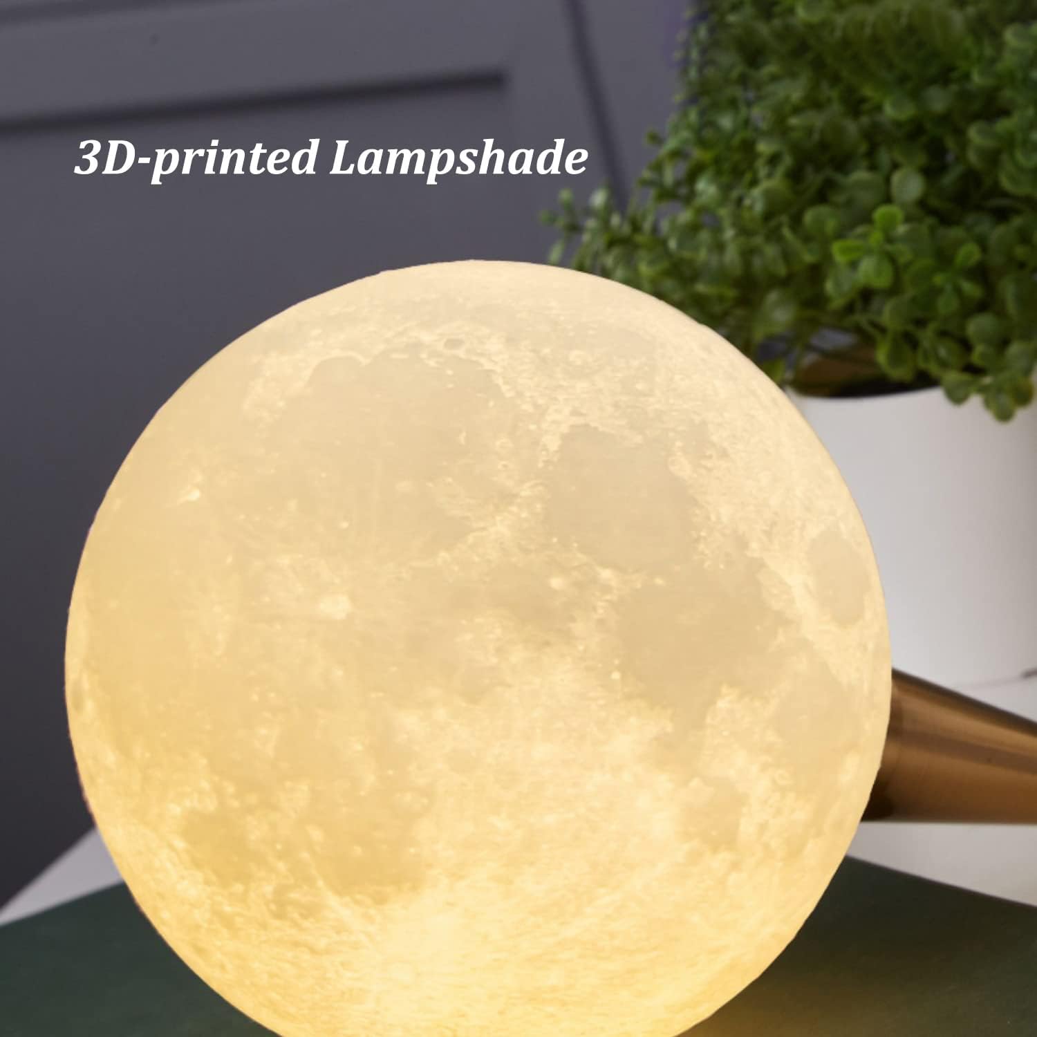 Meefad Cute Space Lamp, Astronaut Table Lamp, 3D Moon Space Decor, Spaceman Bedside Lamp, Kids Bedroom Night Light for Nightstand (Sitting)