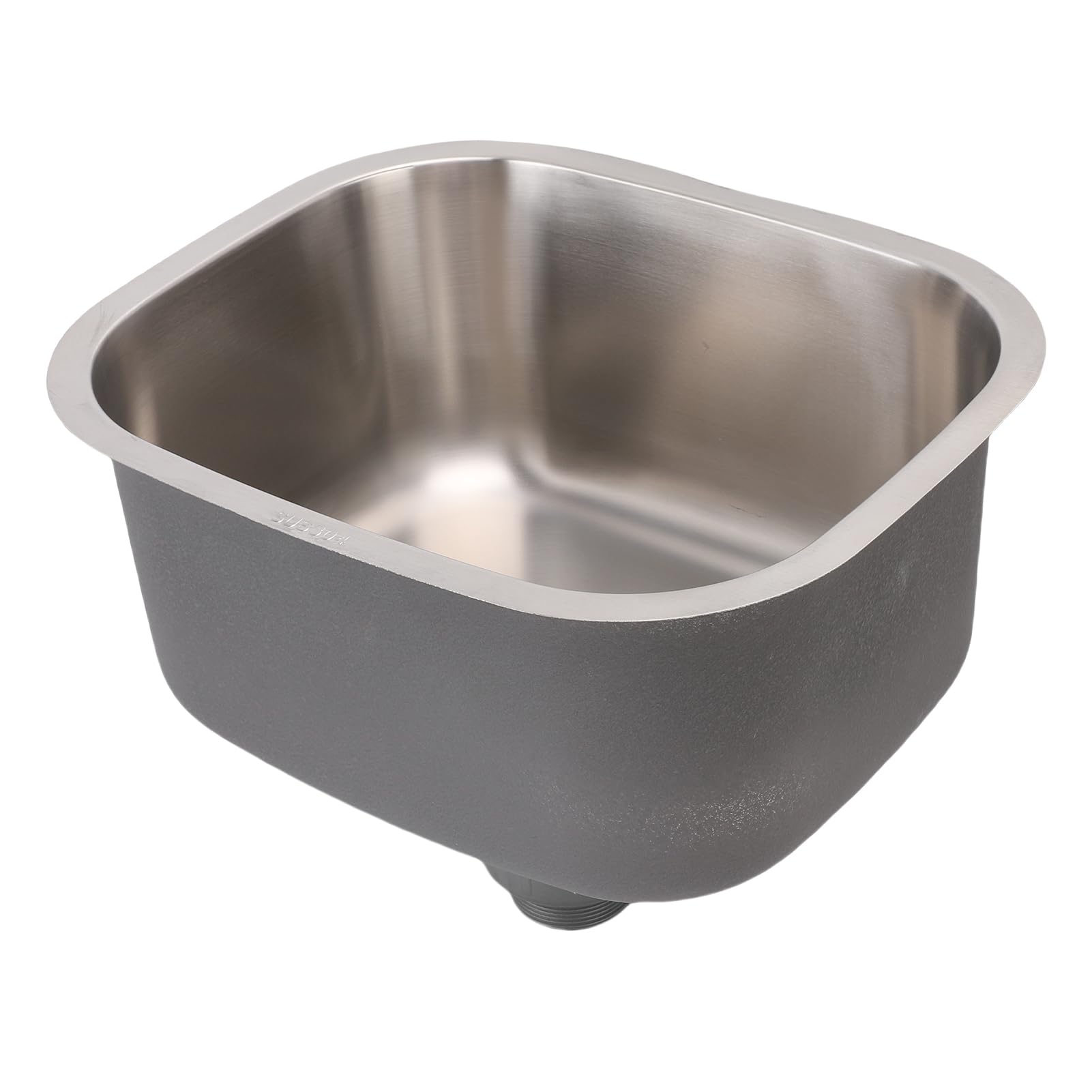 Cocoarm Fregadero de Cocina de un Seno Fregadero bajo Encimera de Acero Inoxidable 304 38,5 X 32,5 X 18, Cm Lavabo Rectangular Integrado para Cocina, Bar, Baño, Lavado Diario