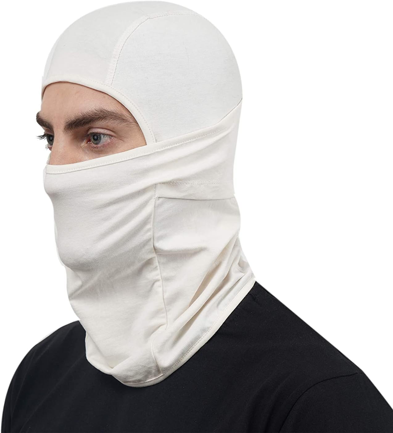 Gajraj unisex-adult Cotton Balaclava (MaskCotton_Skin/Cream_Free Size)