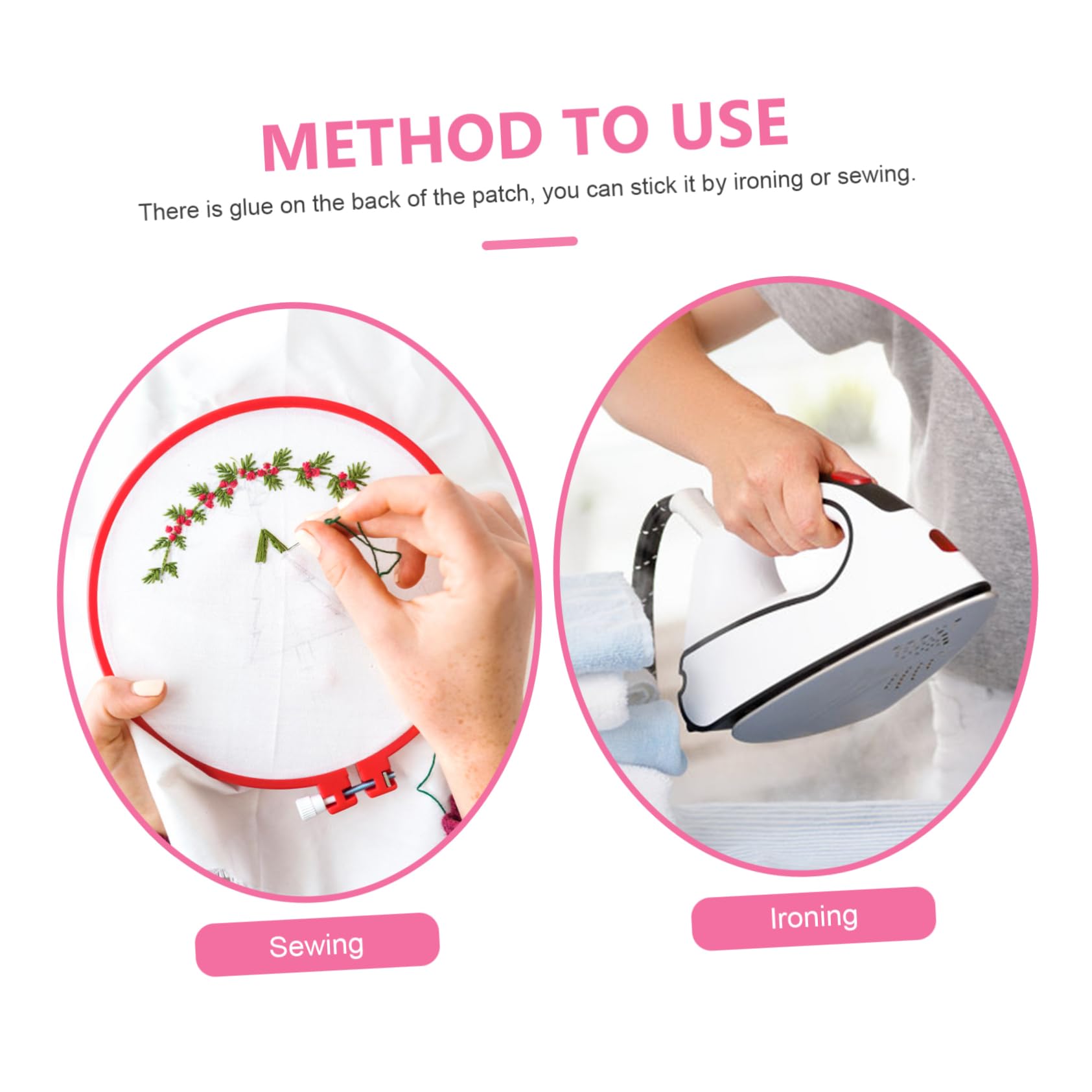 Uonlytech Parches De Decorativos Para Ropa De Apliques De Accesorios De Costura Para Manualidades Parches De Planchar Y Coser Para Reparaciones Y Personalización De 20 Piezas*4