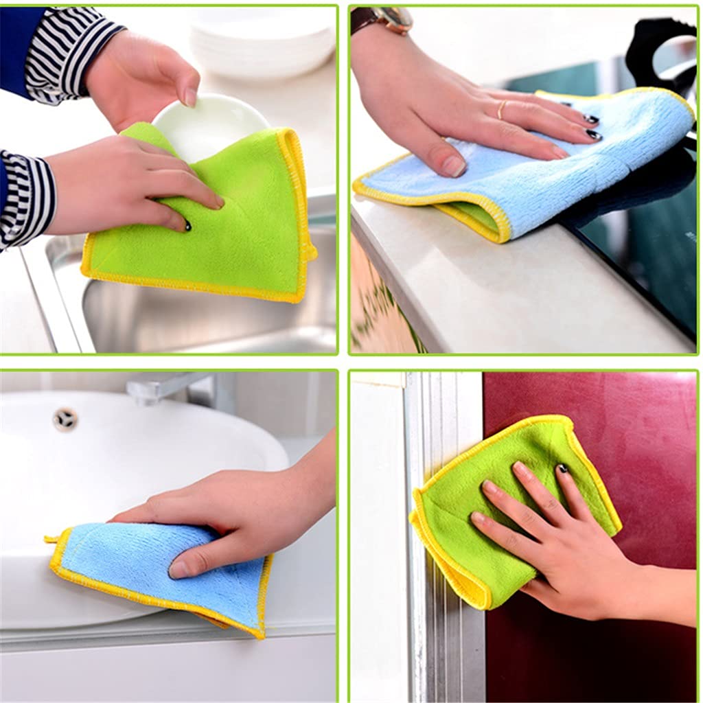 Bad Handtuch Küche Reinigung Wischen Mikrofaser Tuch Faser Küche Sauber Gericht Doppelseitige Saug Wasser Dicken Reinigungs Handtuch