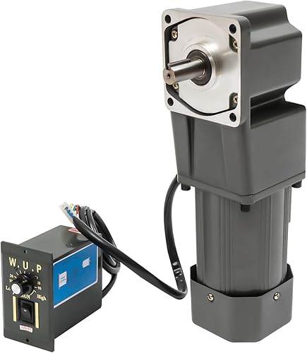 Miniatura 244 de Motor de engranajes eléctrico 120W DC 24V Reductor de engranajes helicoidal Caja de engranajes Motor eléctrico de engranajes RV 50K 35Nm Motor 120W