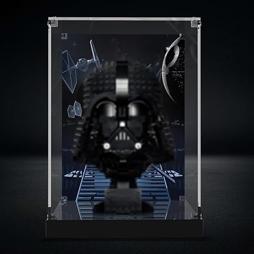 Miniatura 8 de Vitrina de acrílico para Lego 75304 Star Wars Darth Vader casco de exhibición de edificio, solo vitrina, modelo Lego no incluido