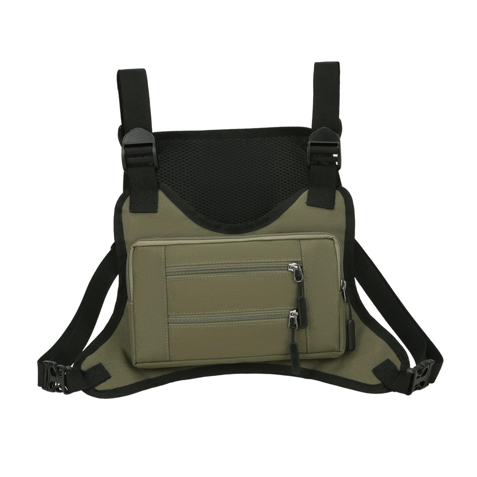 Outdoor Men Vest Chest Bag Pack Accessory 15x11.8x9.8inch with Extra Storage Green| Premium | Waterproof | Travel Friendly-image-18