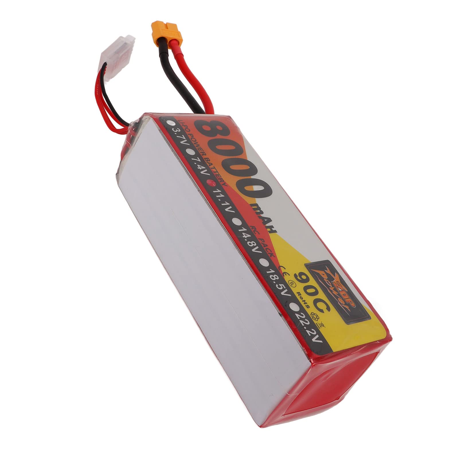 Fdit Batteria RC Lipo a Lunga Durata 8000mAh 11.1V 3S 90C Guscio Rigido per Camion Cisterna FPV Quadcopter