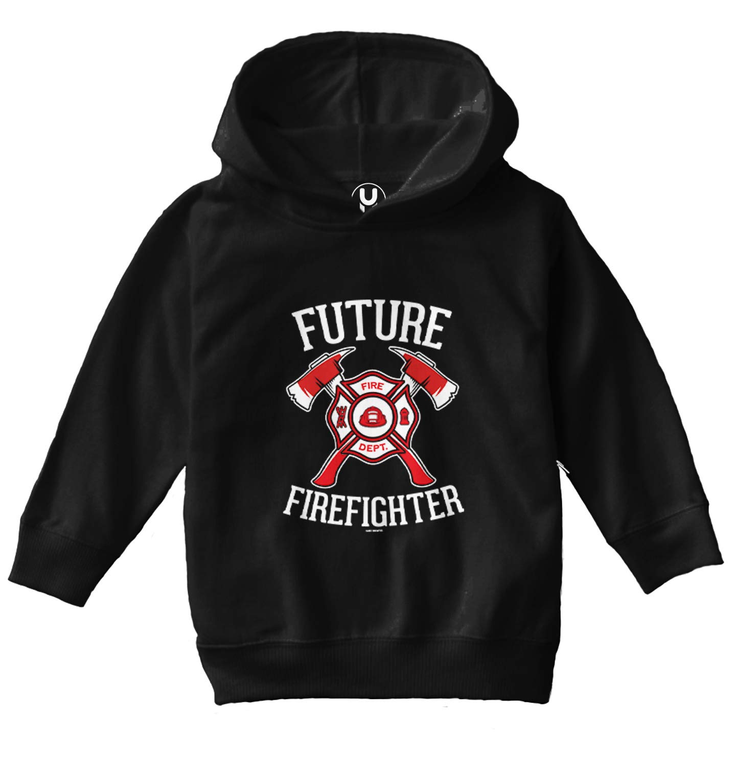 Haase Unlimited Future Firefighter - Firetruck Brave Toddler/Youth Fleece Hoodie