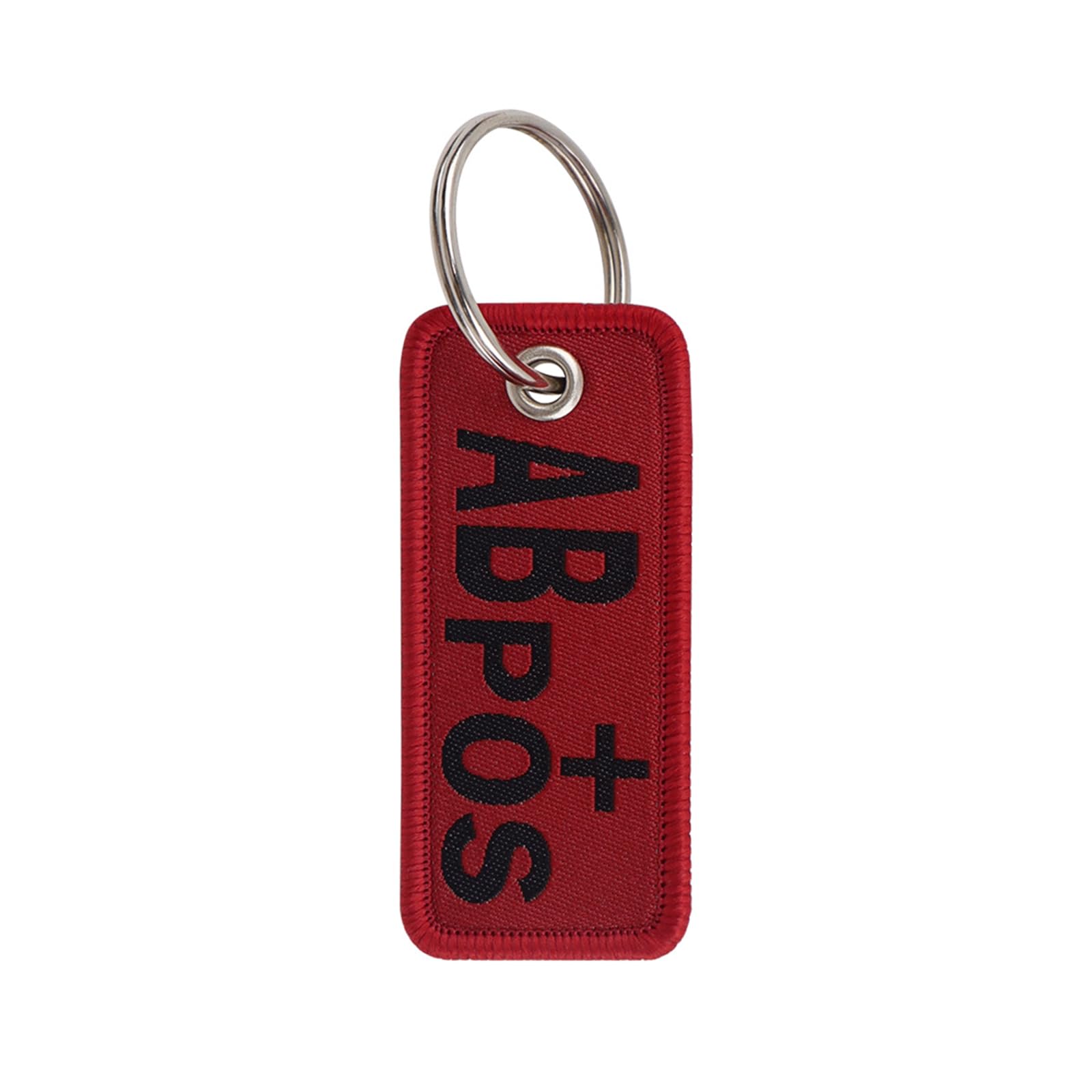 Maxtonser Fashionable Woven Label Blood Type Keychain for Trendy Youth Handmade Keyring Stylish Bag Charm Unique Accessories