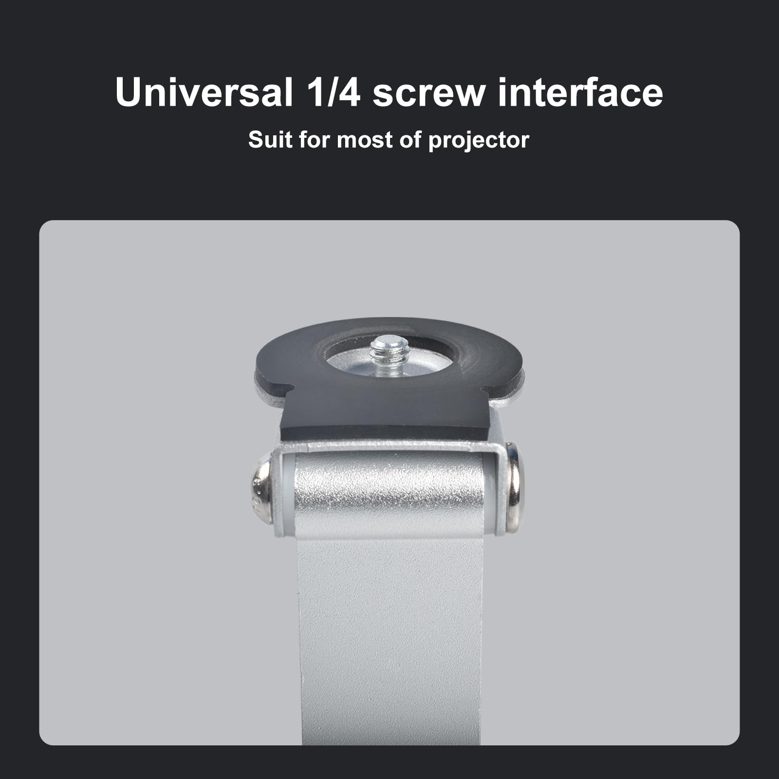 Support de Projecteur Multifonction Universel - Trépied Compatible avec la Plupart des Projecteurs, Adapté aux Vis 1/4 Pouces (6mm)
