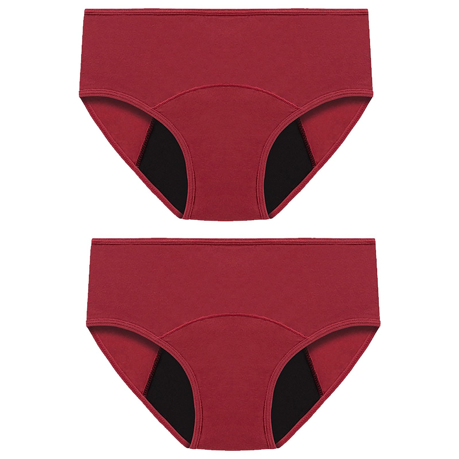 Momolaa Bikini Menstrual Mujer baño Pantalones fisiológicos de Cintura Conservadores a de de Talla Grande de Color sólido para Mujer 2 Piezas Bikini Menstrual Mujer baño