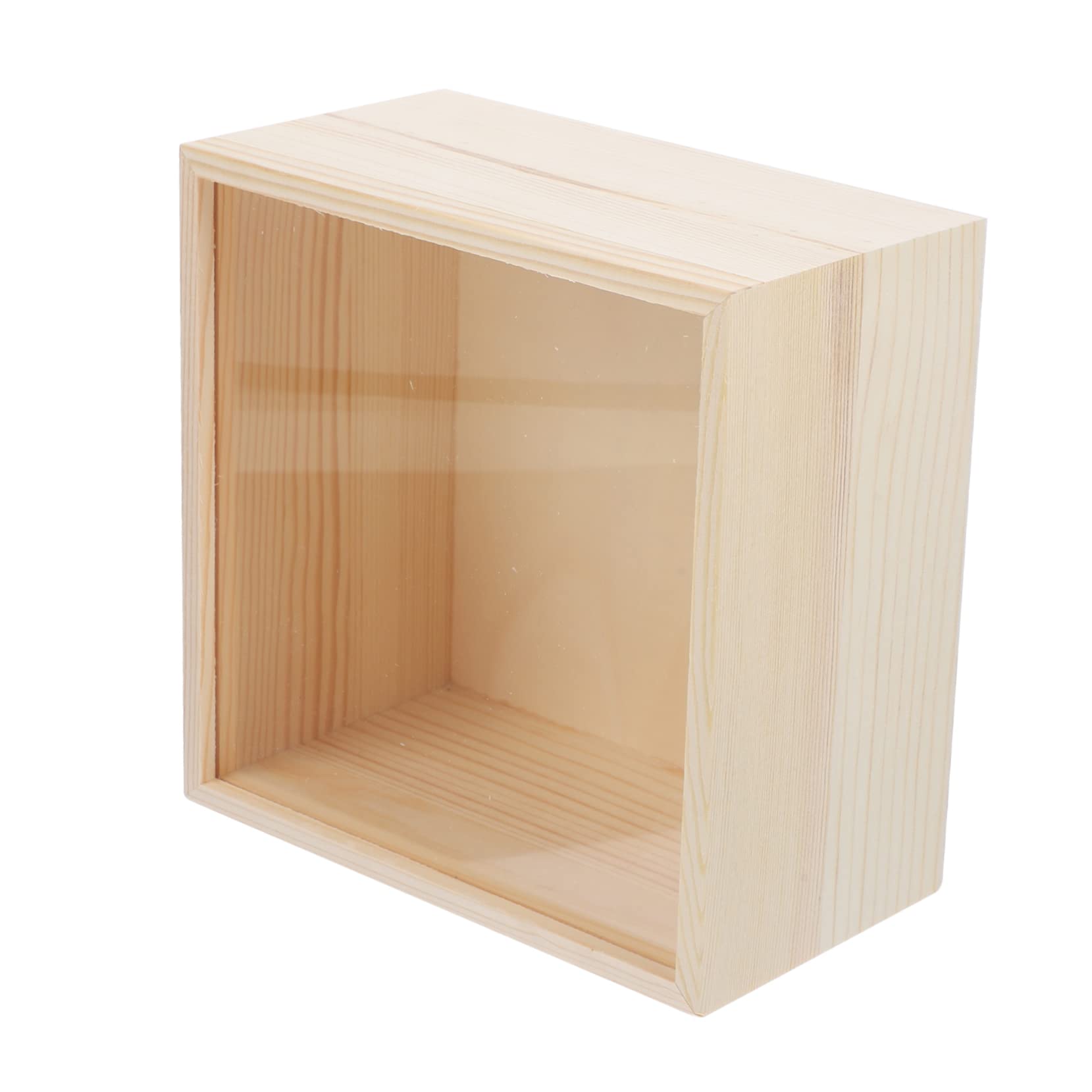 Scatola Portaoggetti in Legno Con Coperchio in Acrilico Per Collane Bracciali Elegante Contenitore Per Gioielli
