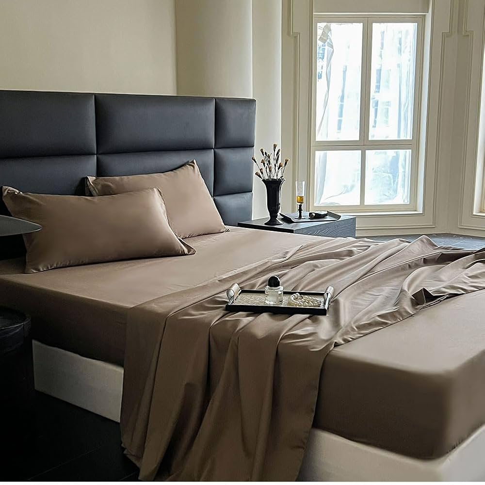 ダブルサイズ ブラウン ベッドカバー 綿100% ダブルサイズ ブラウン ベッドカバー 綿100%