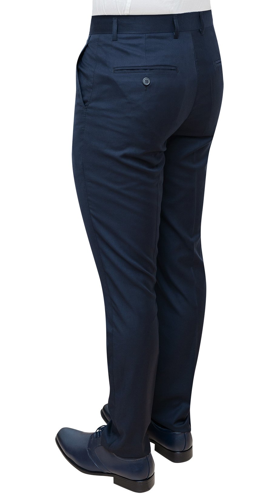 Evoga Pantaloni Uomo Class sartoriali Blu Scuro Formale Elegante