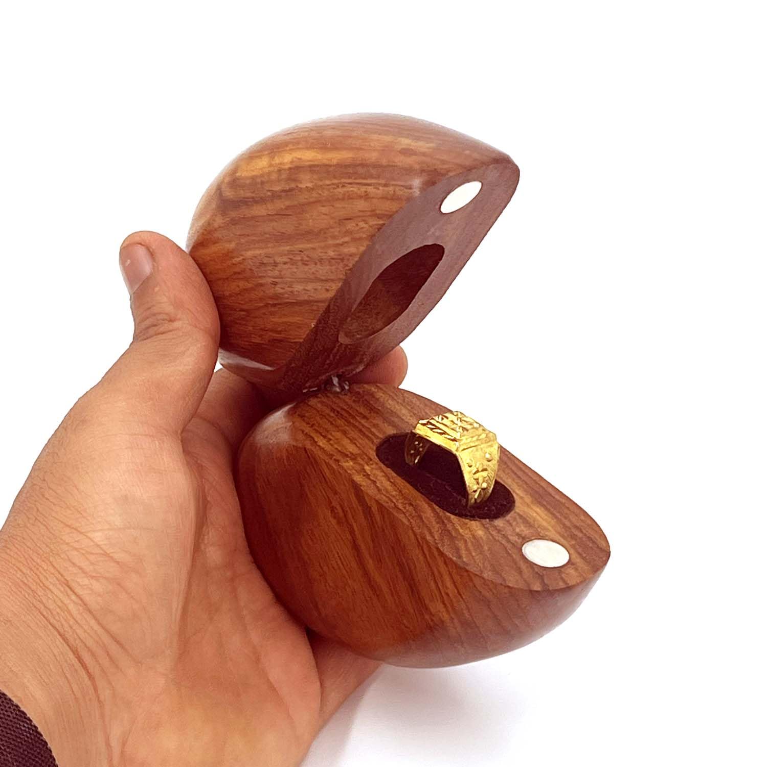 ZYNTIX Wooden Decorative Ring Box Heart Shape - Antique Design for Sister Birthday Gifts, Unique Gift Items For Women Birthday Unique, wooden Handmade love Gift box 4