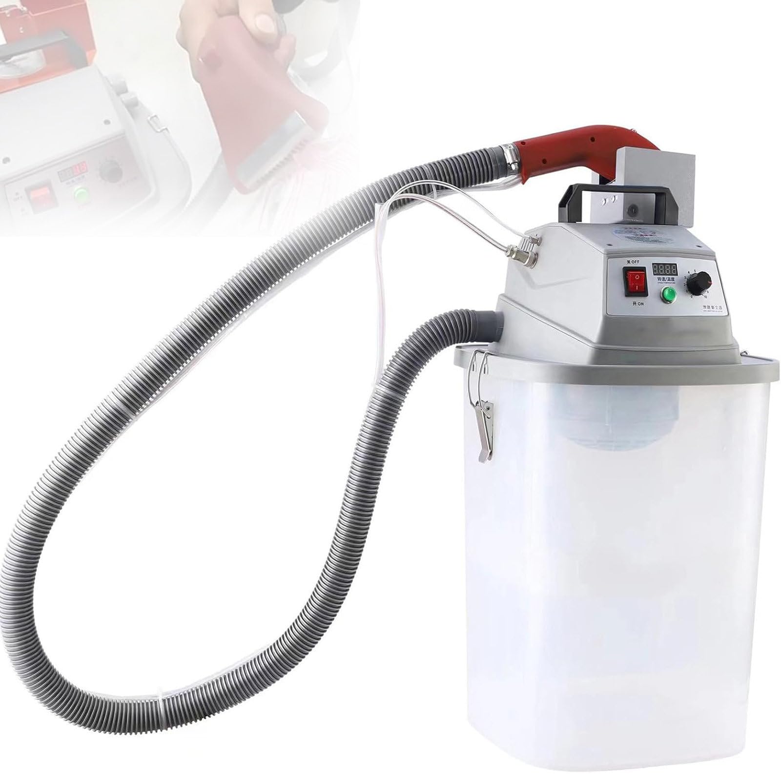 JXYQ Electric Fabric Thread Trimmer, Automatic Trimming Machine, 28000 RPM with 30L Storage for Garment Factories