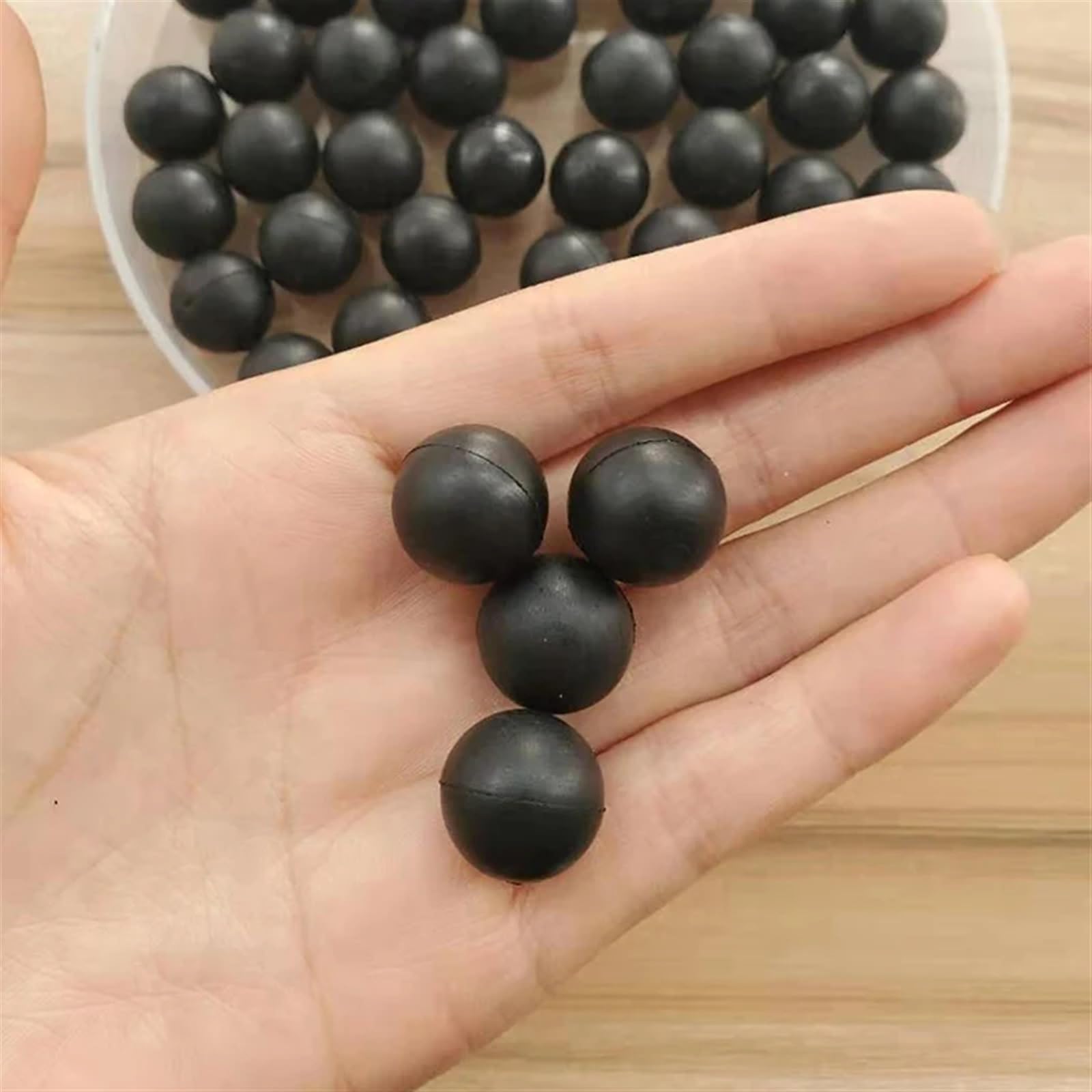 5 uds/100 Uds diámetro 4mm a 12,7mm bola de goma NBR sólida Bola de goma de sellado de caucho de nitrilo Bola de goma NBR tiene línea de molde pequeña (Tamaño : Diameter 12.7mm 100Pcs)