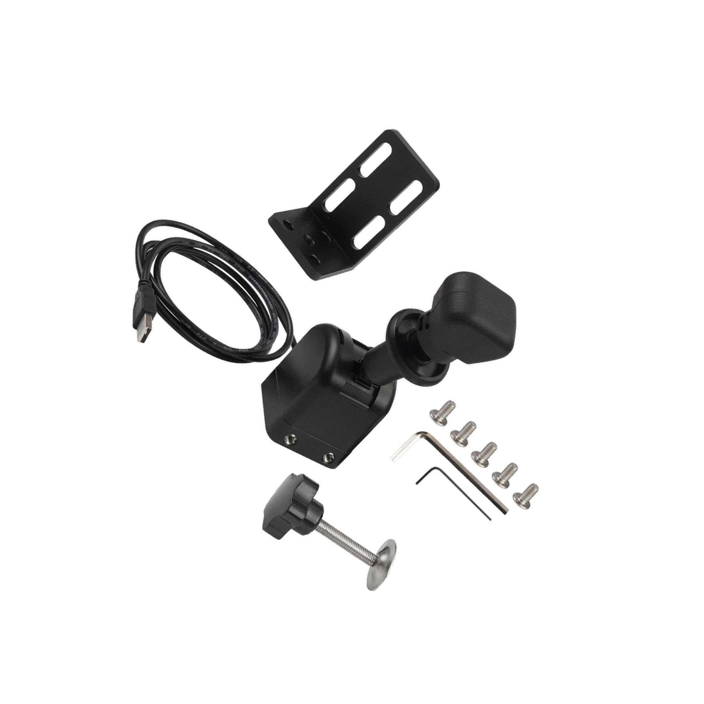 TUXCAXIl freno a mano USB per i giochi di corse offre prestazioni realistiche e un controllo migliorato in ogni gara. Simula il freno a mano lineare.