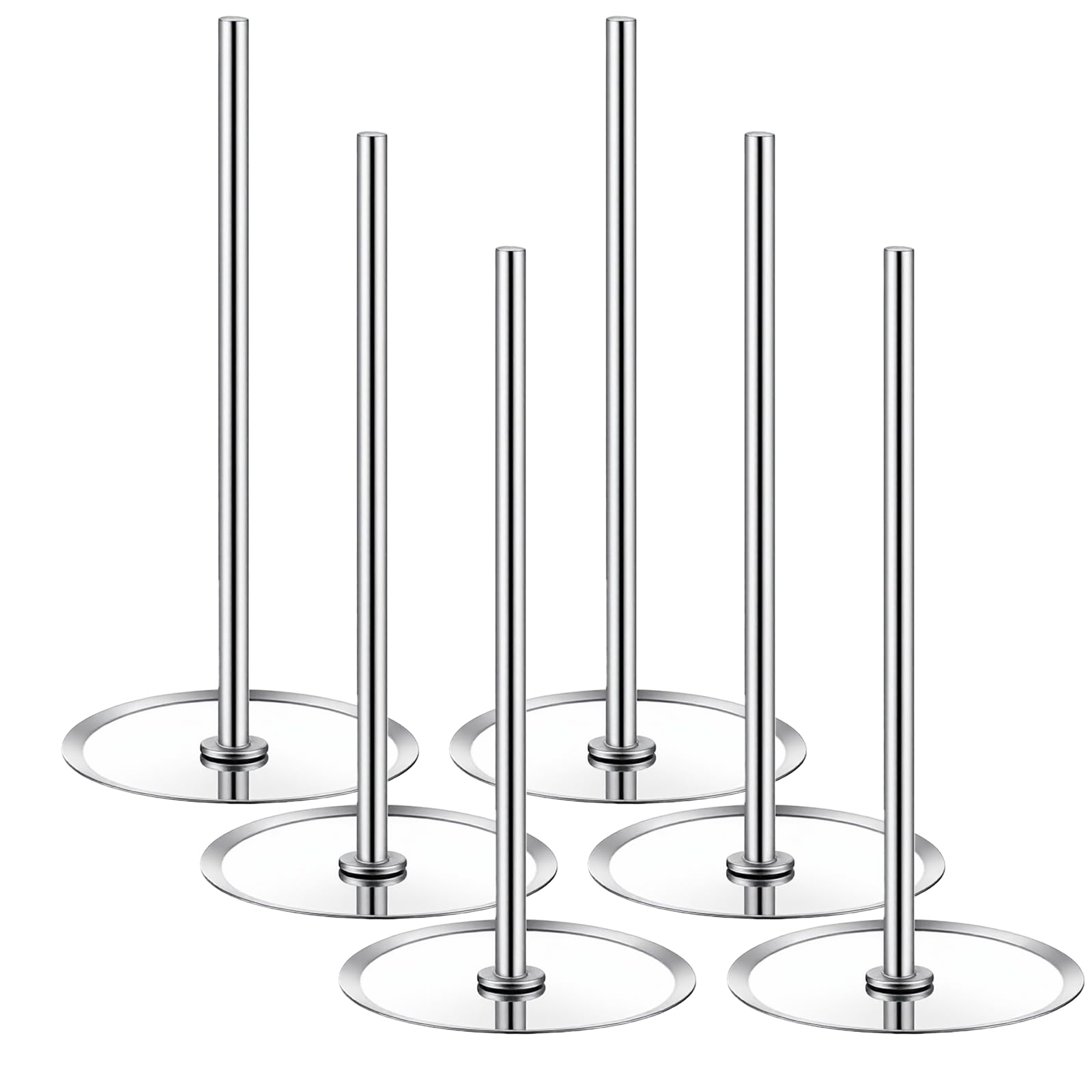 6 Pcs Cake Heating Core for Baking Stainless Steel Heating Rod Cake Strips for Even Baking 2.76 Inch Silver Bakings Nails Cakes Stick Supplies for Decorating Supplies Bake Tools Accessories