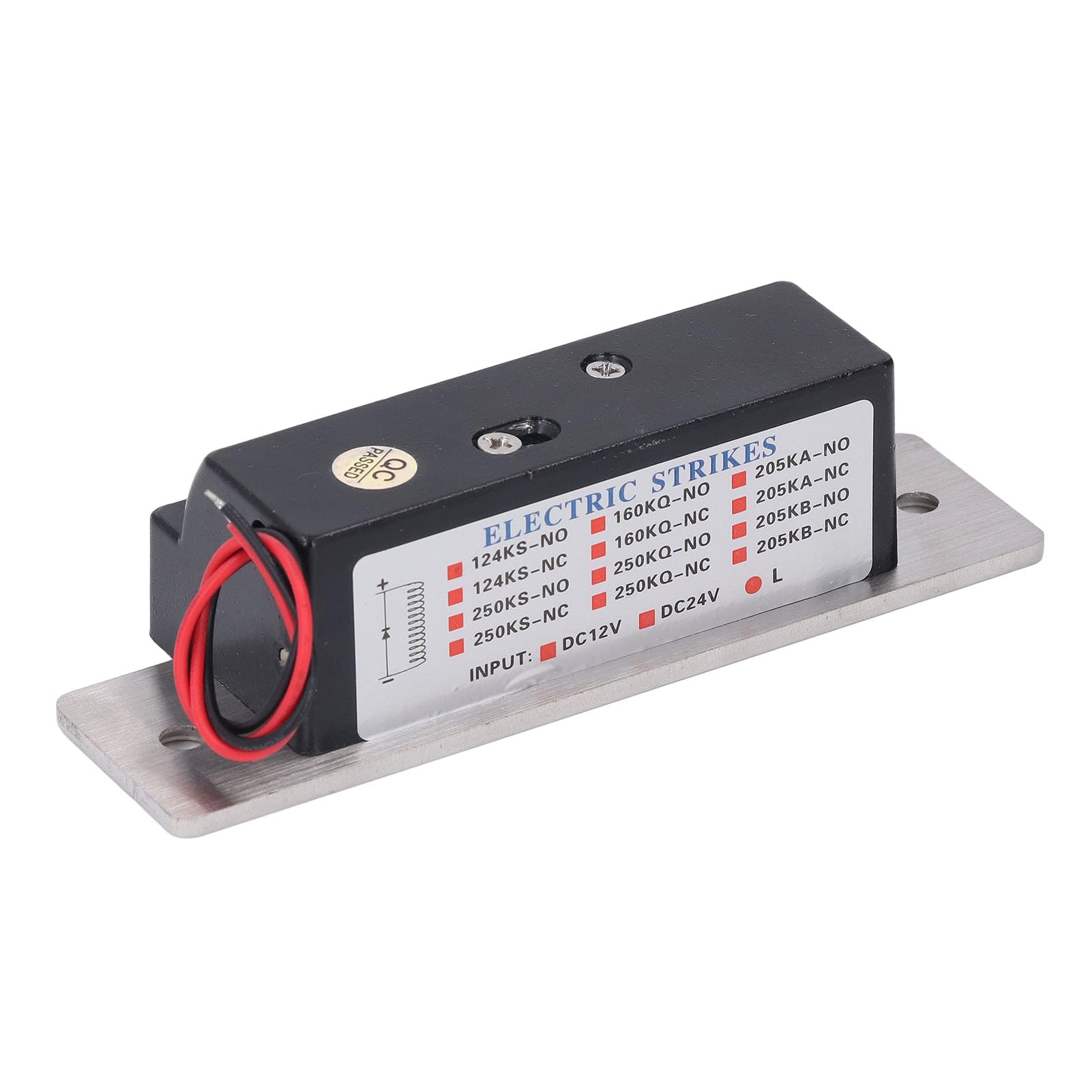 Vikye Elektrischer Türöffner Schließblech Fail Secure Edelstahl, für Tür | Hochleistungsschloss, 12-V-Gleichstrombetrieb, ausfallsichere und sichere Modi, flexible Installation, ideal für