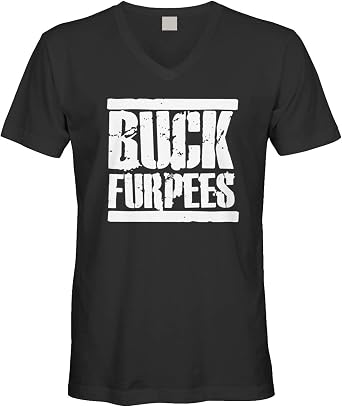 Mens Buck Furpees Fitness Workout V-Neck T-Shirt
