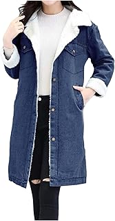 Baiomawzh Fleece Jacket Women's Long Hooded Long Sleeve Plush Jacket Warm Leisure Transition Jacket Teddy Fleece Jacket Elegant Oversize Faux Leather Jacket Teddy Fur Plush Jacket Teddy Fur