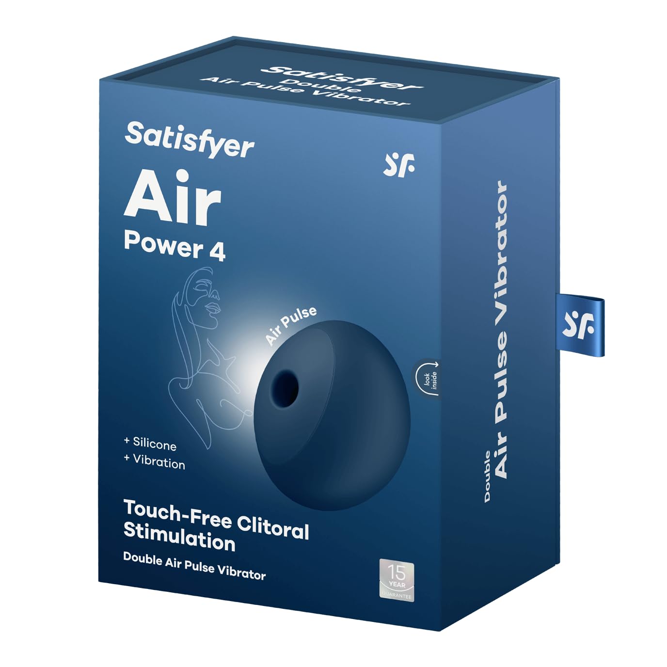 Satisfyer Air Power 4 Air Pulse & Clitoral Vibratori | 11 Programmi di Onde di Pressione e 12 Programmi Vibrazione | Sex Toys per Donne | Vibratore e Stimolatore