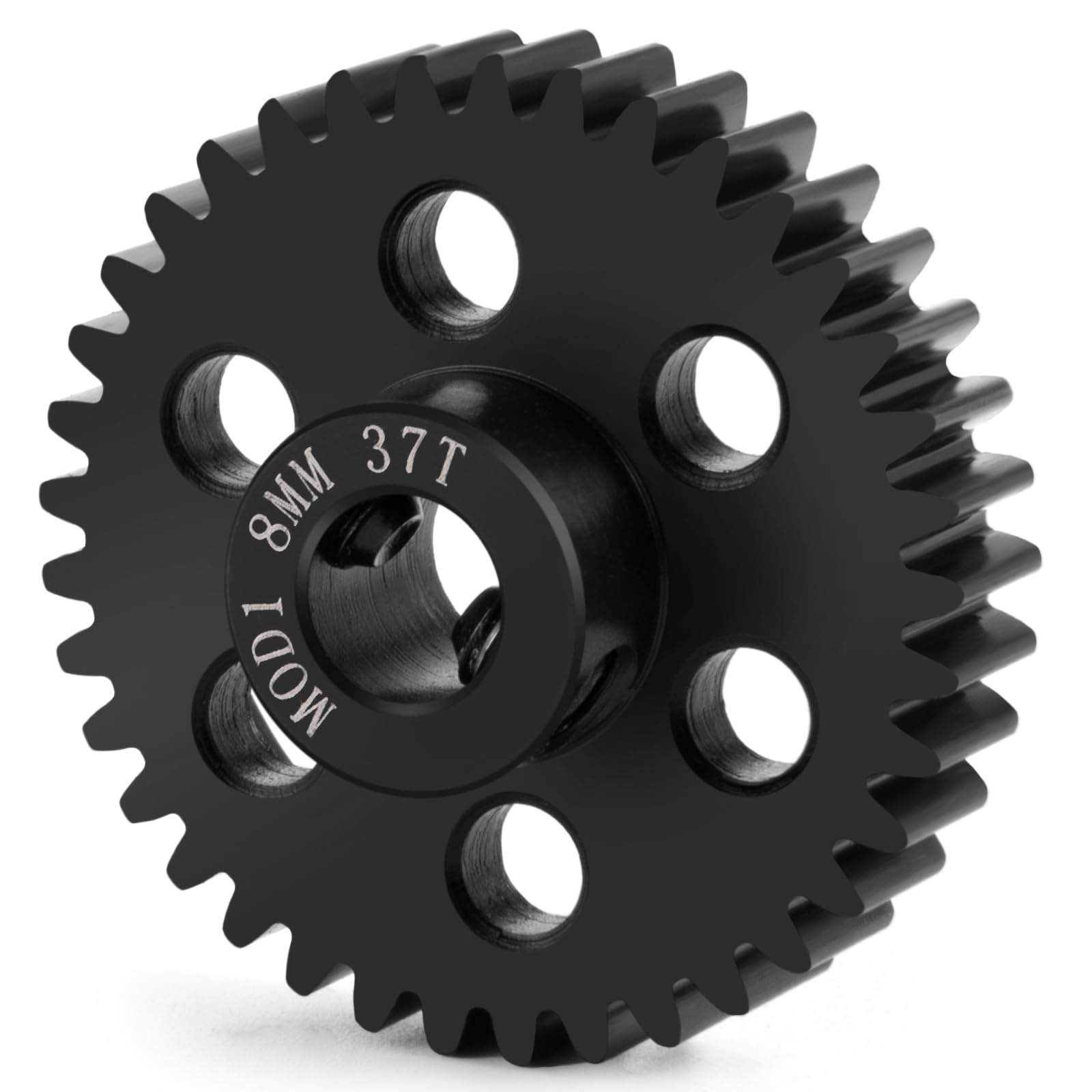 Piñón de engranajes de motor de acero M1 de 8 mm 22T 23T 25T 26T 27T 30T 33T 35T 37T 39T para 1/5 X-MAXX RC modelo de coche Buggy Truck Parts (37T)