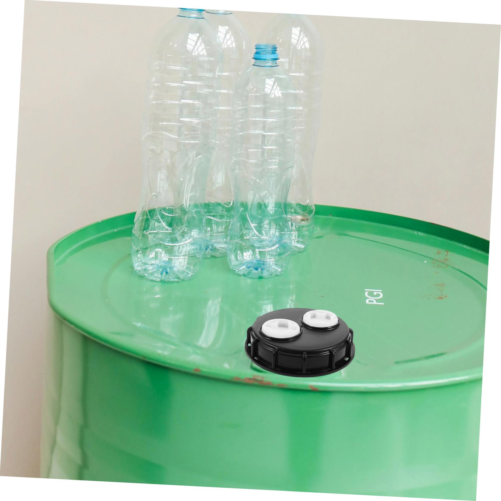 Cabilock 2piezas Tapa de Contenedor IBC con Orificio de Ventilación Tapa de Tanque de Agua de Lluvia de Reemplazo para Cubo de Almacenamiento para Uso Contenedores Industriales