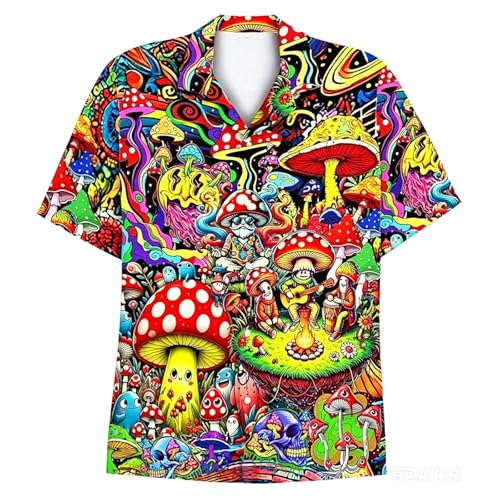 Chemises imprimées assorties couple look mixte tendance été multicolore