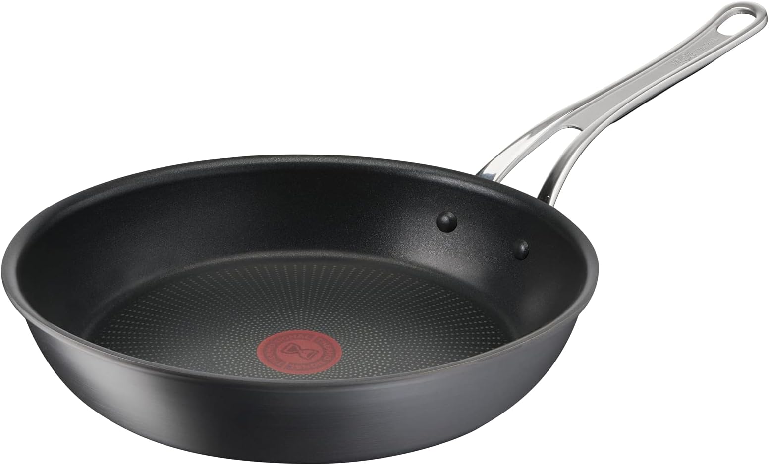 Jamie Oliver Cook’s Classics Frying Pan, 30cm, Hard Anodised Aluminium, Non-Stick, Oven-Safe, Induction Compatible, Riveted Handle, Black – H9120744