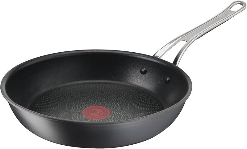 Sartén Tefal Jamie Oliver Cook's Classics, 30 cm, Aluminio anodizado duro, Antiadherente, Apta para horno, Compatible con inducción, Mango remachado, Negro - H9120744